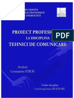 Proiect Disciplina Tehnica Comunicarii