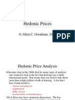 Hedonic Prices