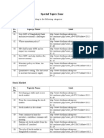 Special Topics Zone: Monetary Policy