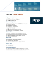 SAP - SRM Course Content