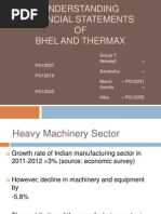 Understanding Financial Statements of BHEL and THERMAX