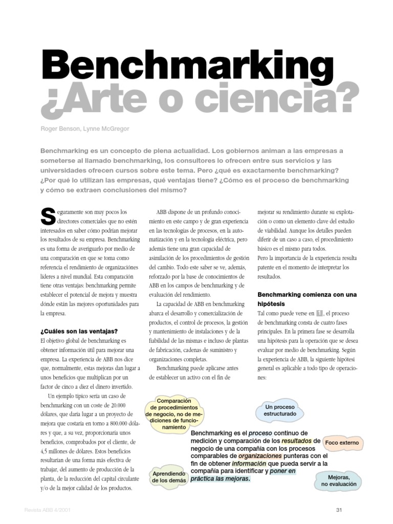 Bench Marking | PDF | Benchmarking | Calidad (comercial)