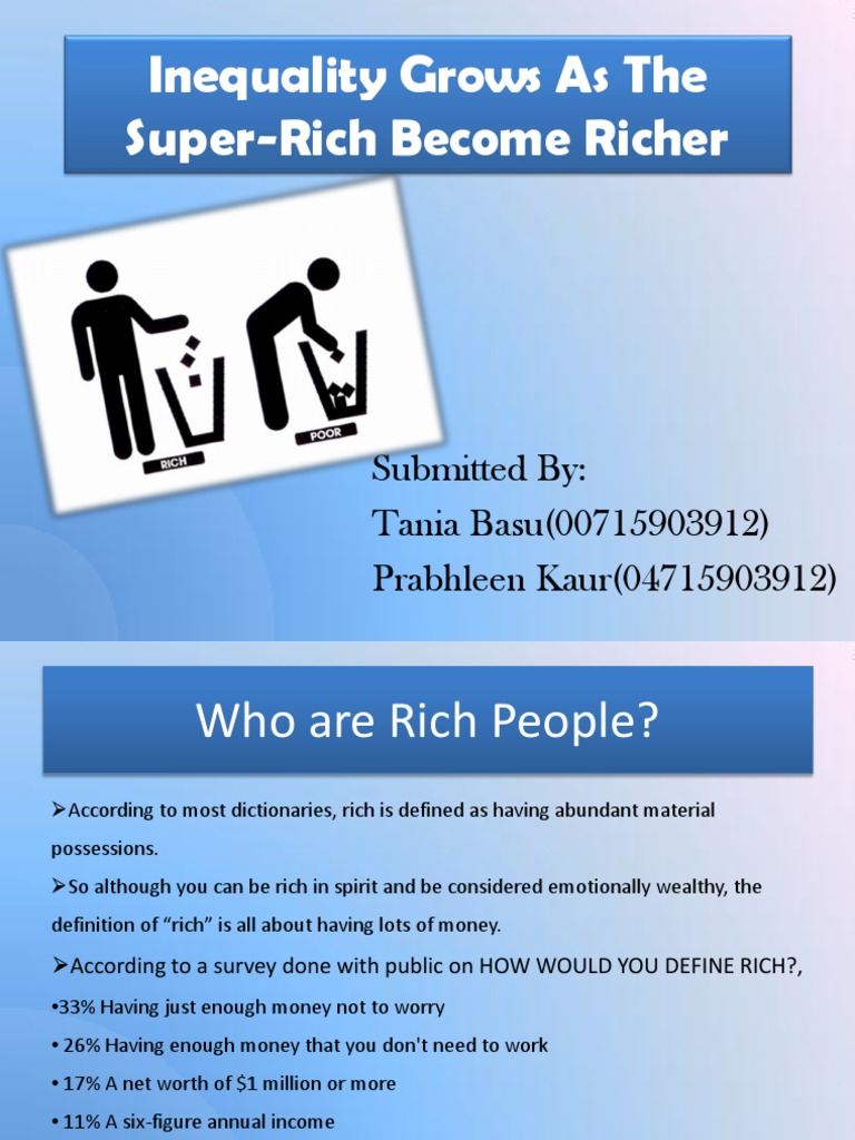 Wealth Inequality: The Rich Get Richer | PDF | Finance & Money Management