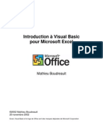 Introduction Visual Basic Pour Microsoft Excel