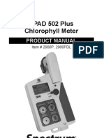 SPAD 502 Plus Chlorophyll Meter-Manual