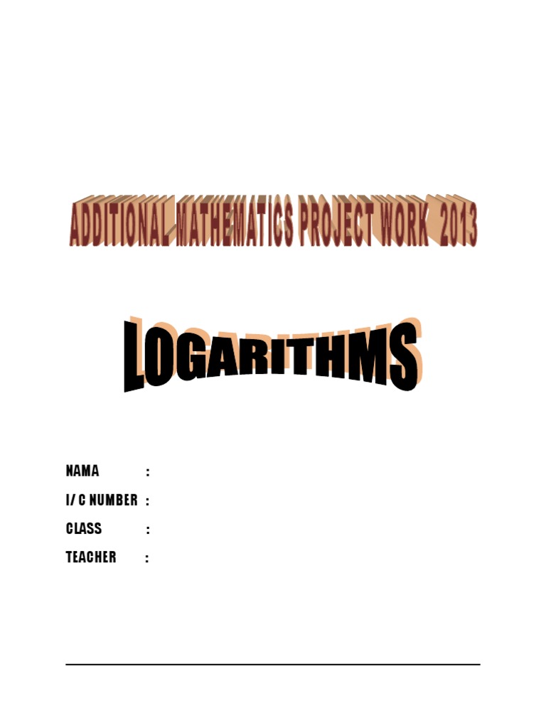 Additional Mathematics Project Overview | PDF | Passivity (Engineering ...