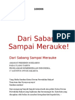 Dari Sabang Sampai Merauke! - Ir. Soekarno, 17 Agustus 1950