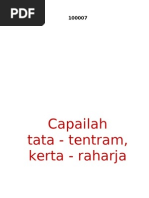 Tjapailah Tata Tentram Kerta Rahardja  - Ir. Soekarno, 17 Agustus 1951