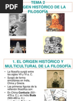 Tema 2 El origen histórico de la filosofía