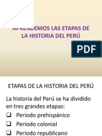 APRENDEM LAS ETAPAS DE LA HISTORIA DEL PERÚ