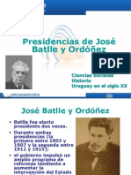 José Batlle y Ordóñez Presidencias