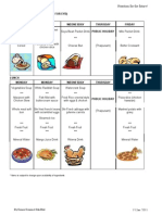 Nutrition Meal Plan for EYD 2011