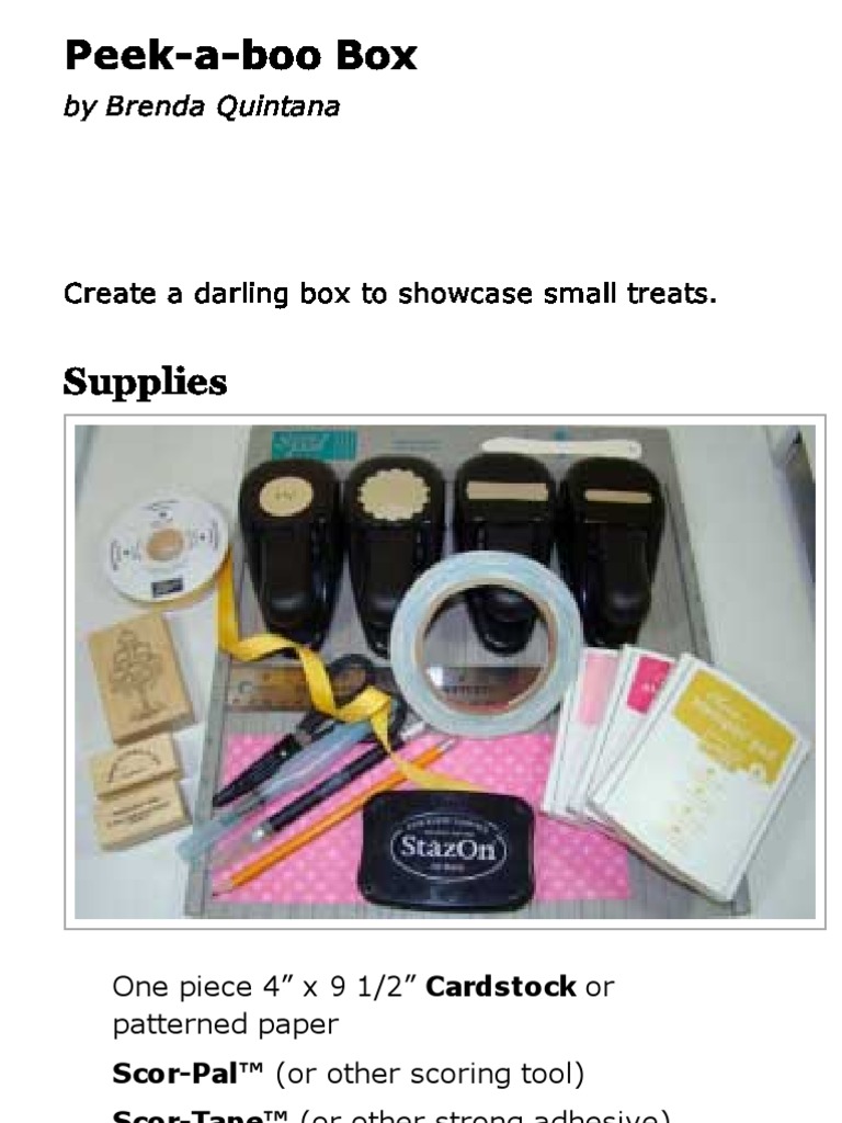 Peek-A-Boo Box | PDF