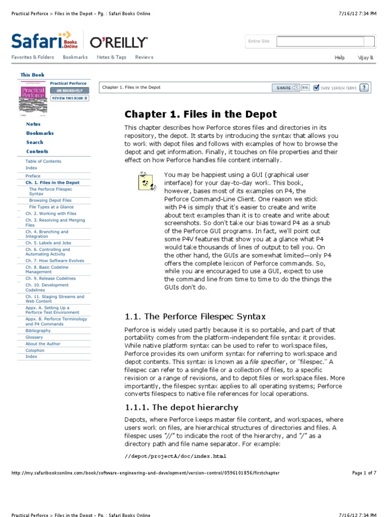 Practical Perforce Files in The Depot PG. Safari Books Online PDF
