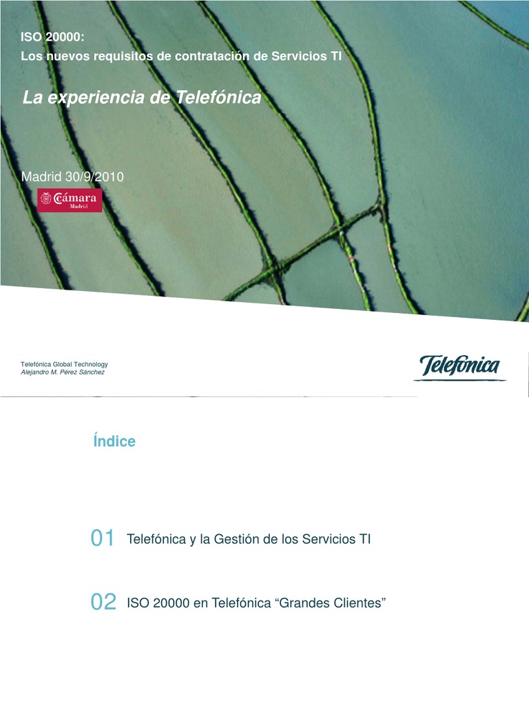 ISO 20000 en Telefónica Global Technology | PDF | Itil | Tecnología de ...