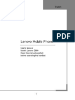 Lenovo Mobile Phone: English