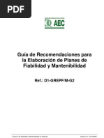 Guía para la elaboración de planes de fiabilidad y mantenibilidad