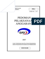 Pedoman Pelaksanaan Anggaran