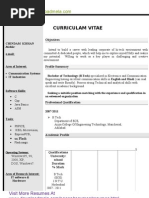 Btech Electronics Engineering Resume