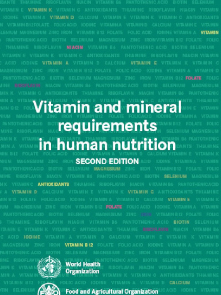 Vitamin and Mineral Requirements in Human Nutrition PDF Folic Acid
