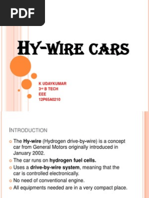 Hydrogen wire car ppt deals