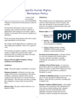Pepsico Human Rights Workplace Policy: Definitions