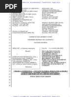 13-07-22 Declaration in Support of Apple's Opposition To New Rubber-Banding Patent Trial