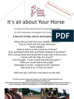 "ITS ALL ABOUT YOUR HORSE"  - 22nd September