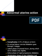 Abnormal Uterine Action