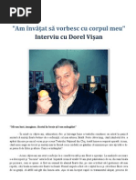 Am invatat sa vorbesc cu corpul meu - Dorel Visan