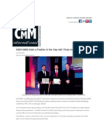 INDO-MIM Adds A Feather in The Cap With Three Awards From MPIF - CMM Magazine PDF