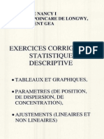 Exercices de Stat. Descriptive