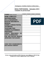 Formulário pré-inscrição 2013 setembro