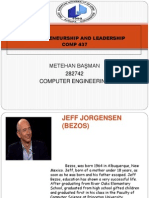 Metehan Başman 282742 Computer Engineering: Entrepreneurship and Leadership COMP 437