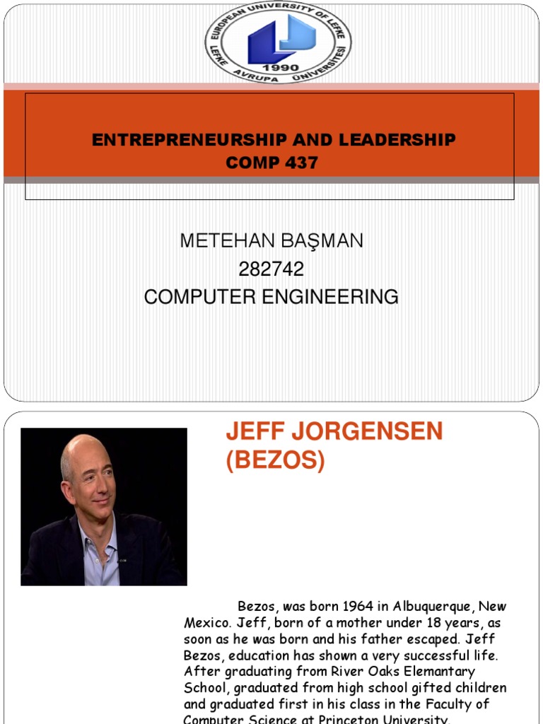 Jeff Bezos: Education and Early Career | PDF | Social Science