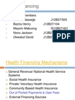 Health Financing Mechanisms