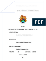 Practica N°2 Fisica Movimiento Parabolico