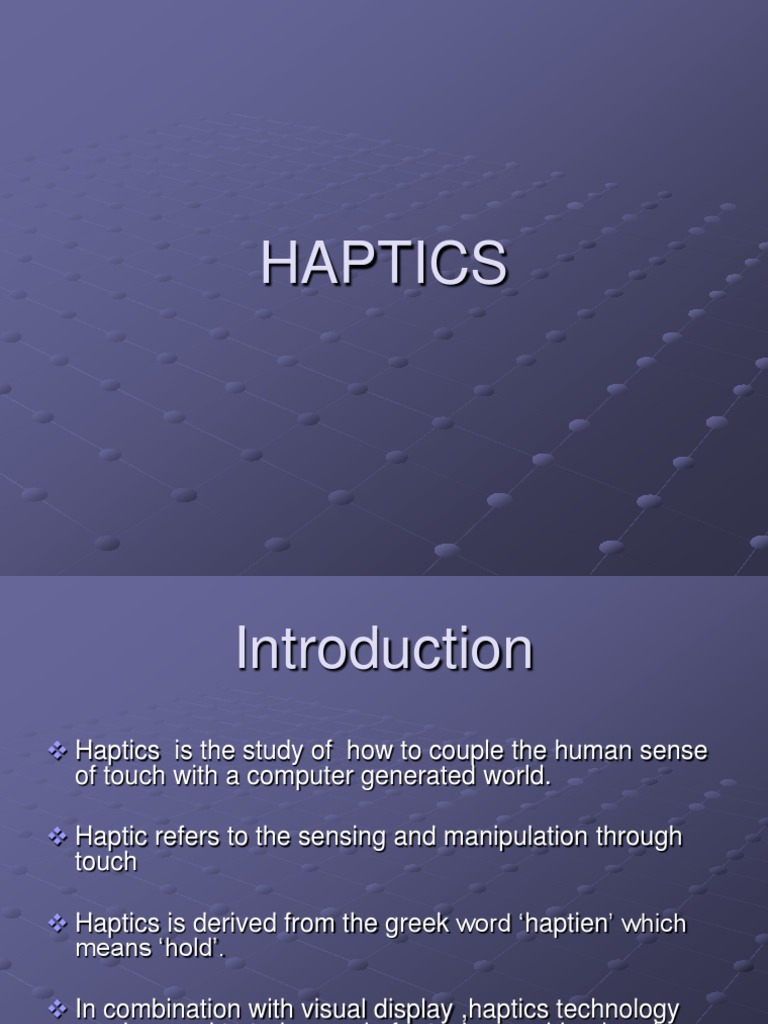 haptics Technology