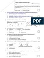 Reflection and Refraction of Light MCQ & Questions