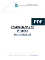 Configuracion de Internet Router Serie DIR