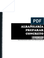 Albañilería - Preparar concreto (SENCICO)