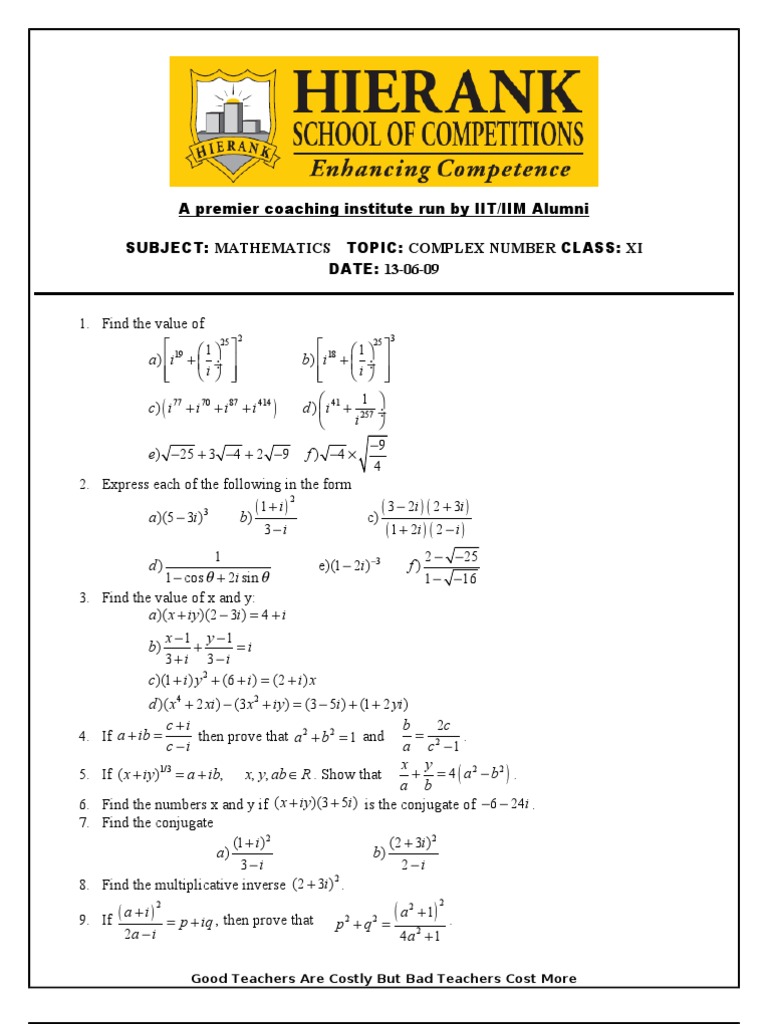Complex Number Xi | PDF | Trigonometric Functions | Sine