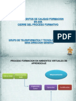 Procedimientos de Calidad Formacion AVA (Cierre)