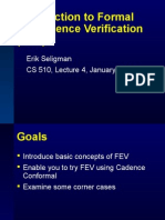 Introduction To Formal Equivalence Verification (FEV) : Erik Seligman CS 510, Lecture 4, January 2009