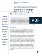 Tackling Mortgage Crisis by The State Government
