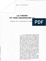 75-14 La Vision Et Son Imaginaire (I) (in Textures 75, 10.11, Bruxelles, 1975, Pp. 87-144)