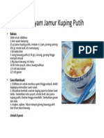 Soup Ayam Jamur Kuping Putih