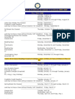 R C A & S A C 2008-2009: Ollins Ollege RTS Ciences Cademic Alendar