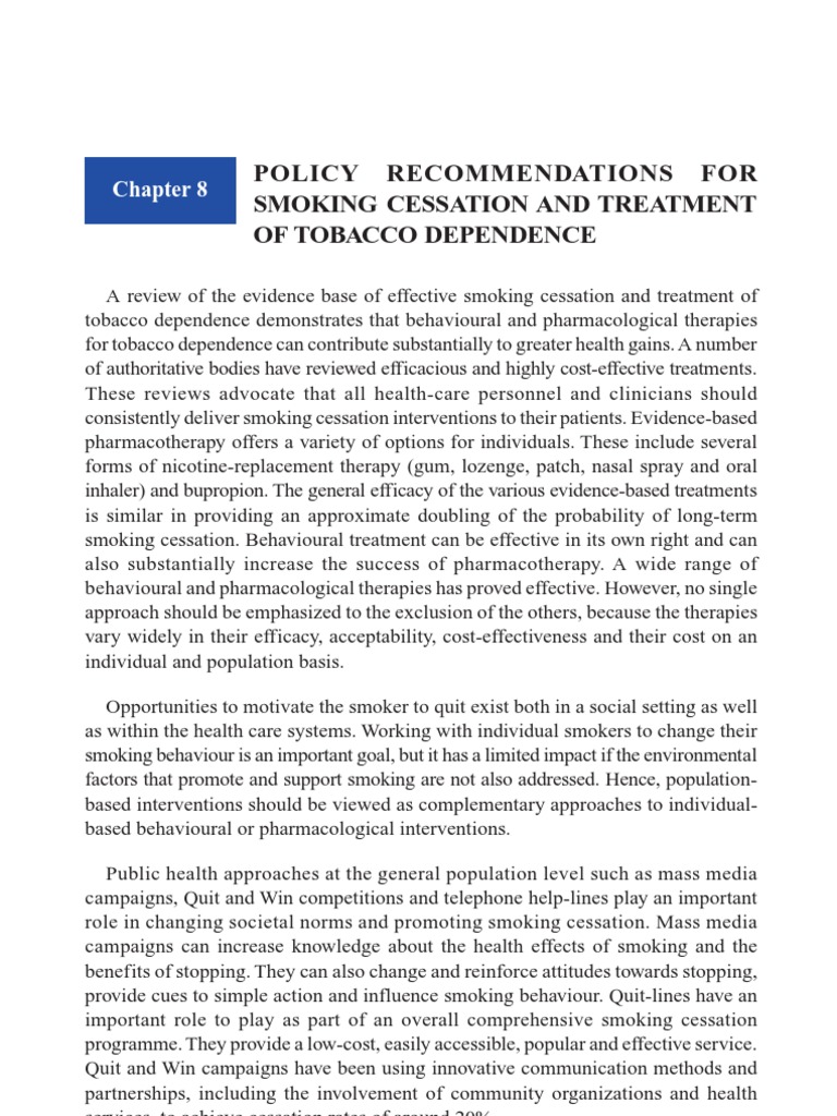 Smoking Cessation PDF Smoking Cessation Tobacco Smoking