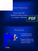 Pediatric Pneumonia: Ifeoma Anidi, MD King/Drew Medical Center Los Angeles, California